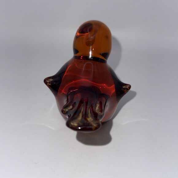 Viking Glass Amber Bird - Picture 4 of 8